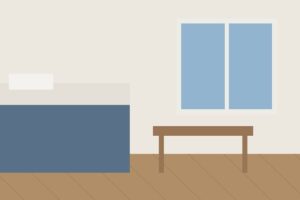 Pokój jednoosobowy 14 m² w mieszkaniu przy ul. Gdańskiej — wizualizacja poglądowa